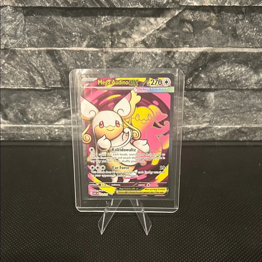 Pokemon‎ Mega Audino Full Art EX Holo Card 253/217 from Ascended Heroes M/NM